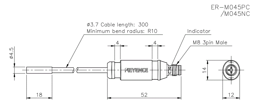 ER-M045PC/M045NC Dimension
