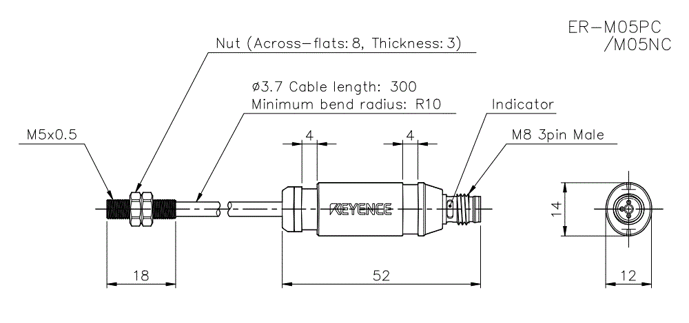 ER-M05PC/M05NC Dimension