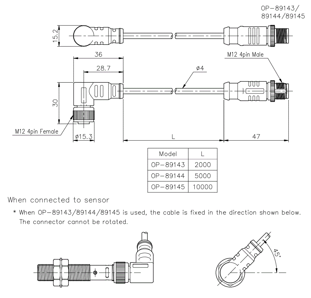 OP-89143/89144/89145 Dimension