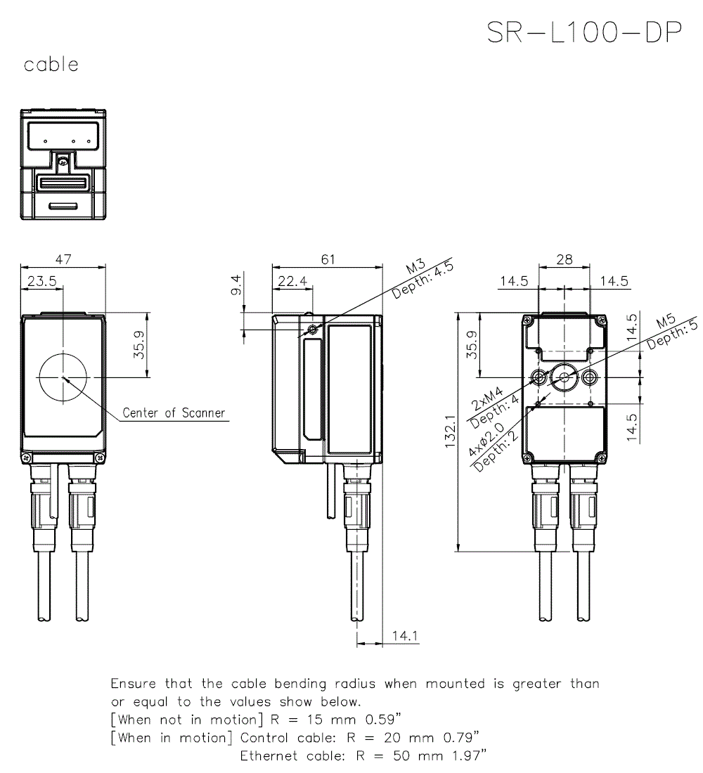 SR-L100-DP Dimension