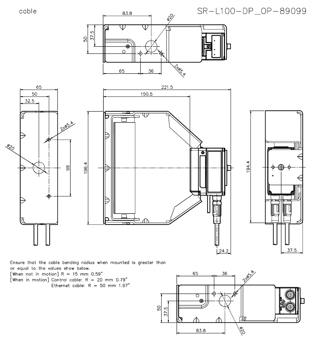 SR-L100-DP_OP-89099 Dimension