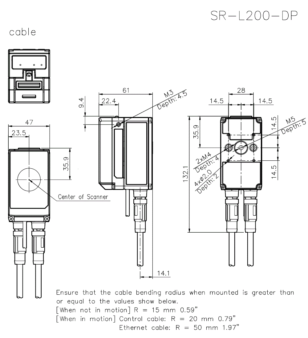 SR-L200-DP Dimension