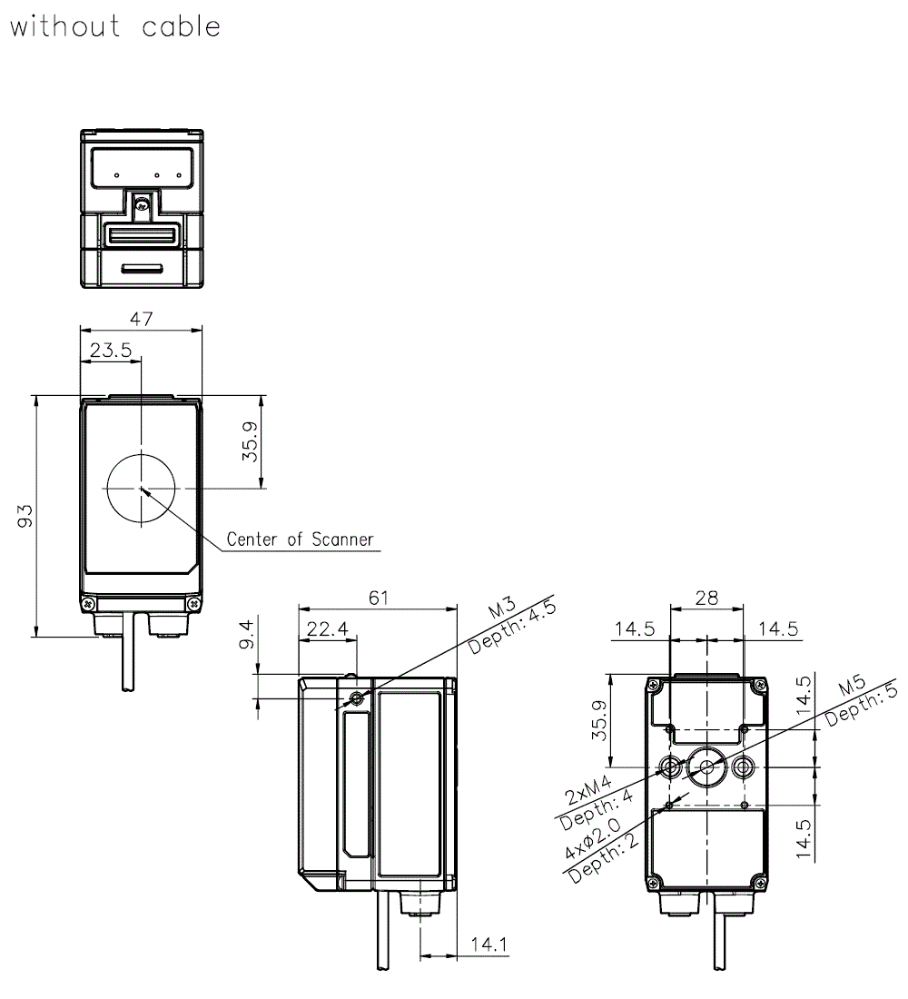 SR-L200-DP Dimension