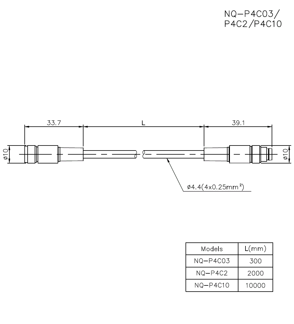 NQ-P4C03/2/10 Dimension