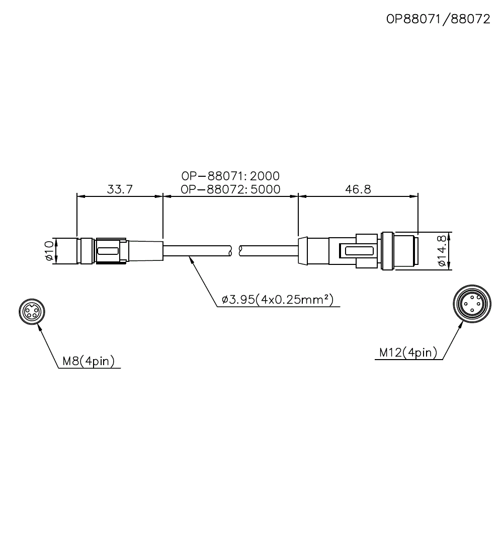 OP-88071/88072 Dimension