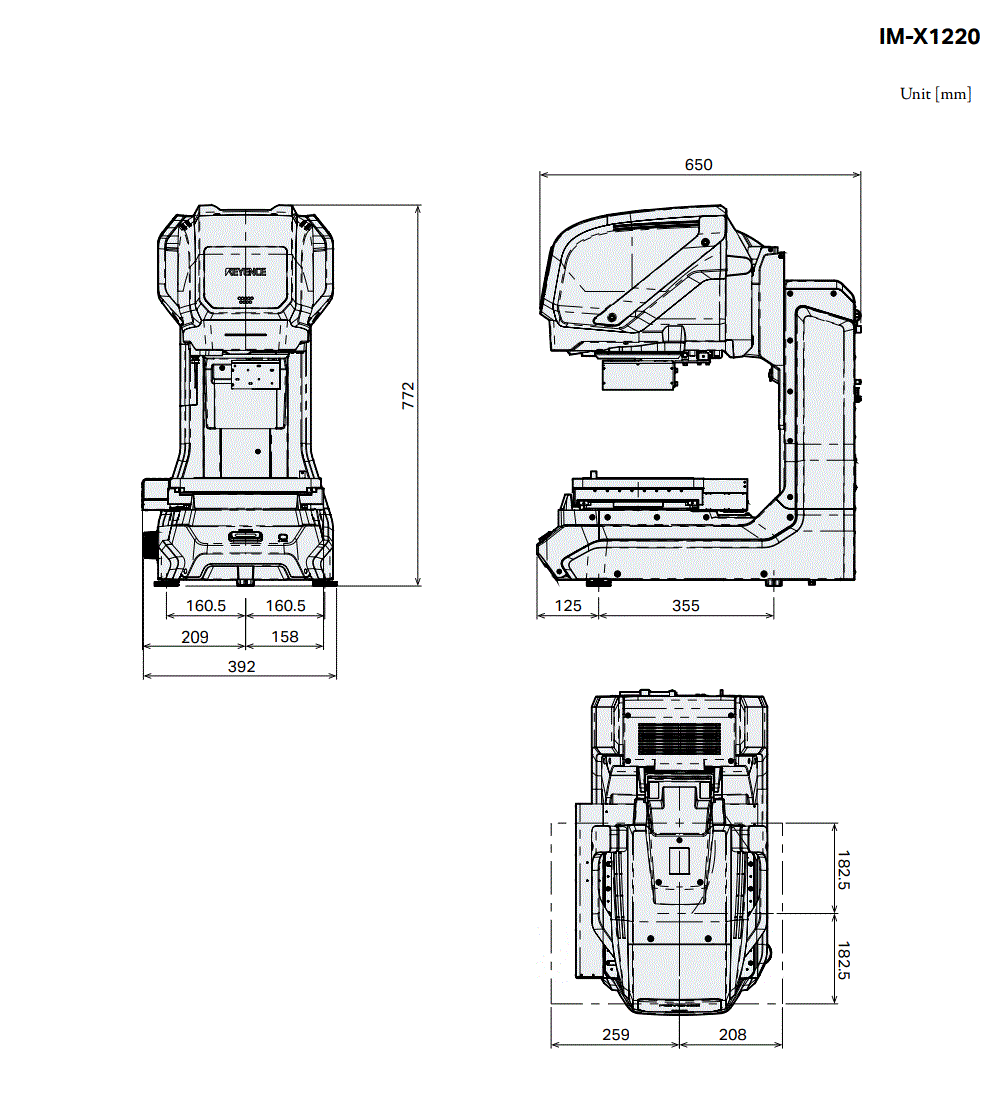 IM-X1220 Dimension