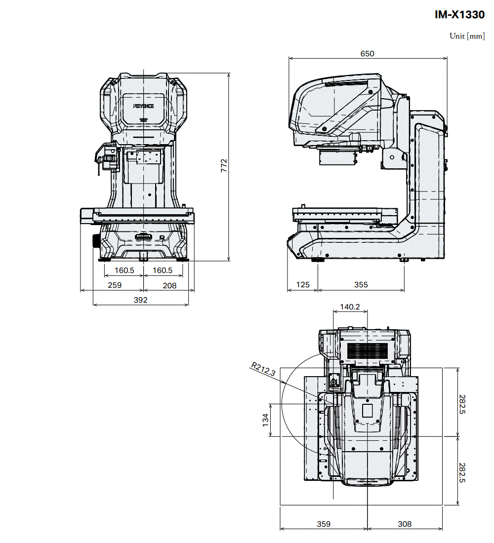 IM-X1330 Dimension