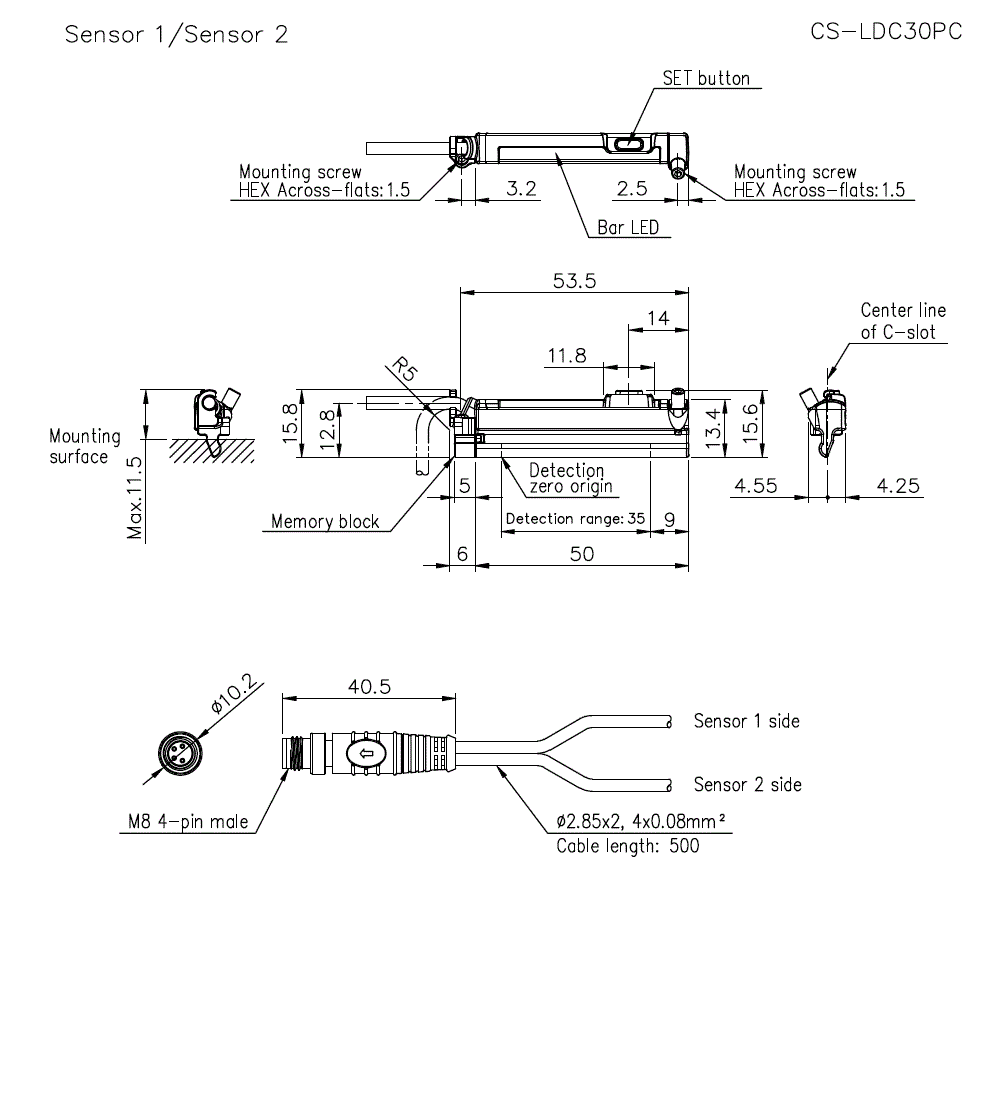 CS-LDC30PC Dimension