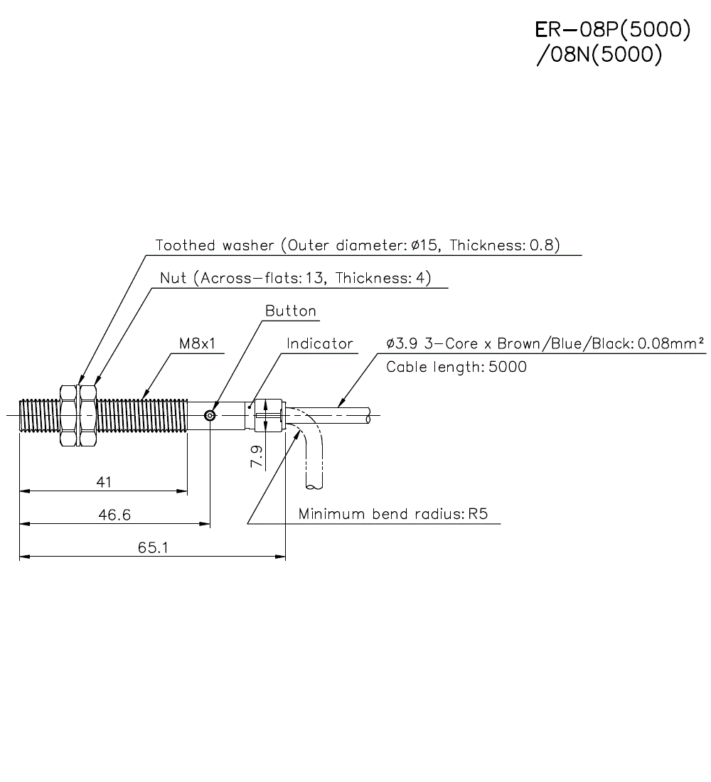 ER-08P(5000)/08N(5000) Dimension