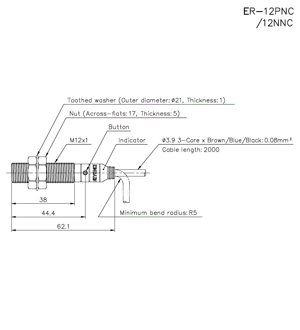 ER-12PNC/12NNC Dimension