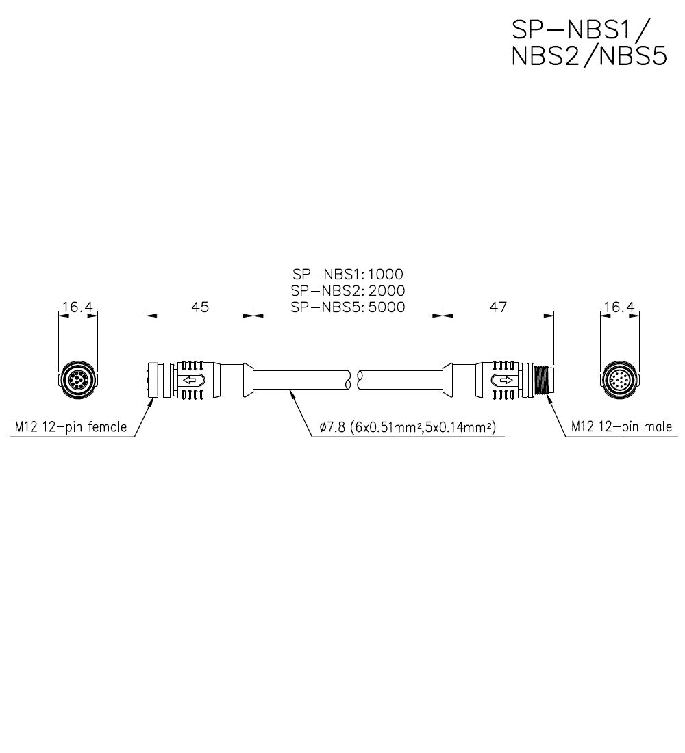 SP-NBS1/NBS2/NBS5 Dimension