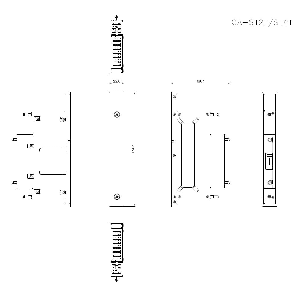 CA-ST2T/ST4T Dimension