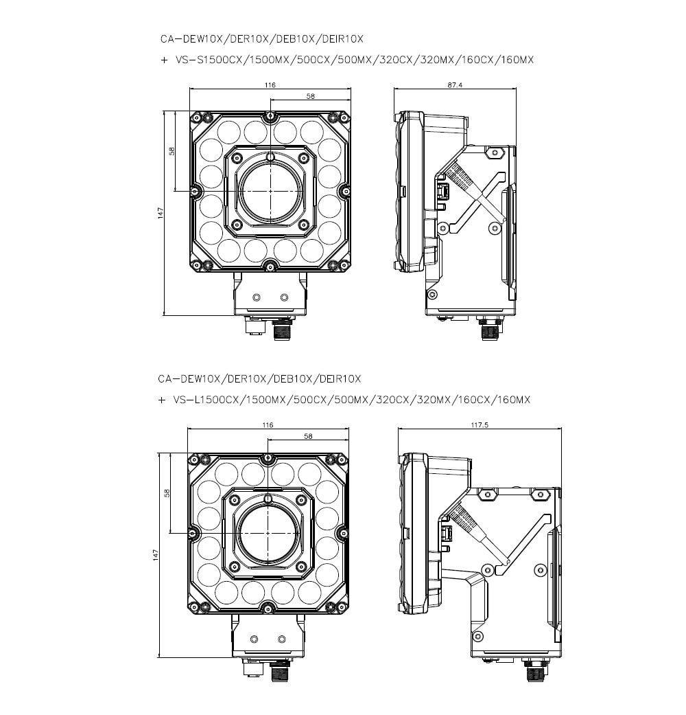 CA-DEW10X/DER10X/DEB10X/DEIR10X Dimension 02