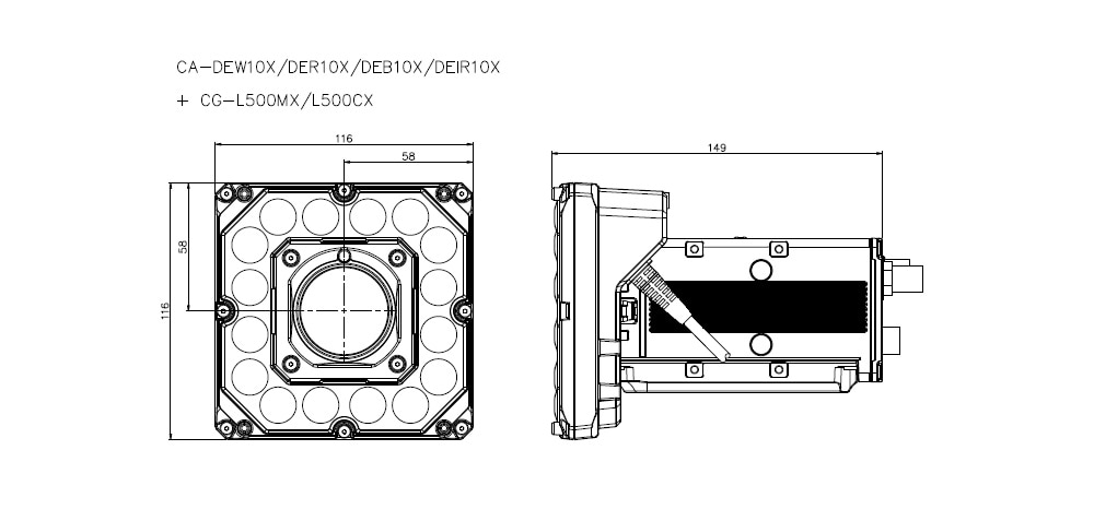 CA-DEW10X/DER10X/DEB10X/DEIR10X Dimension 03