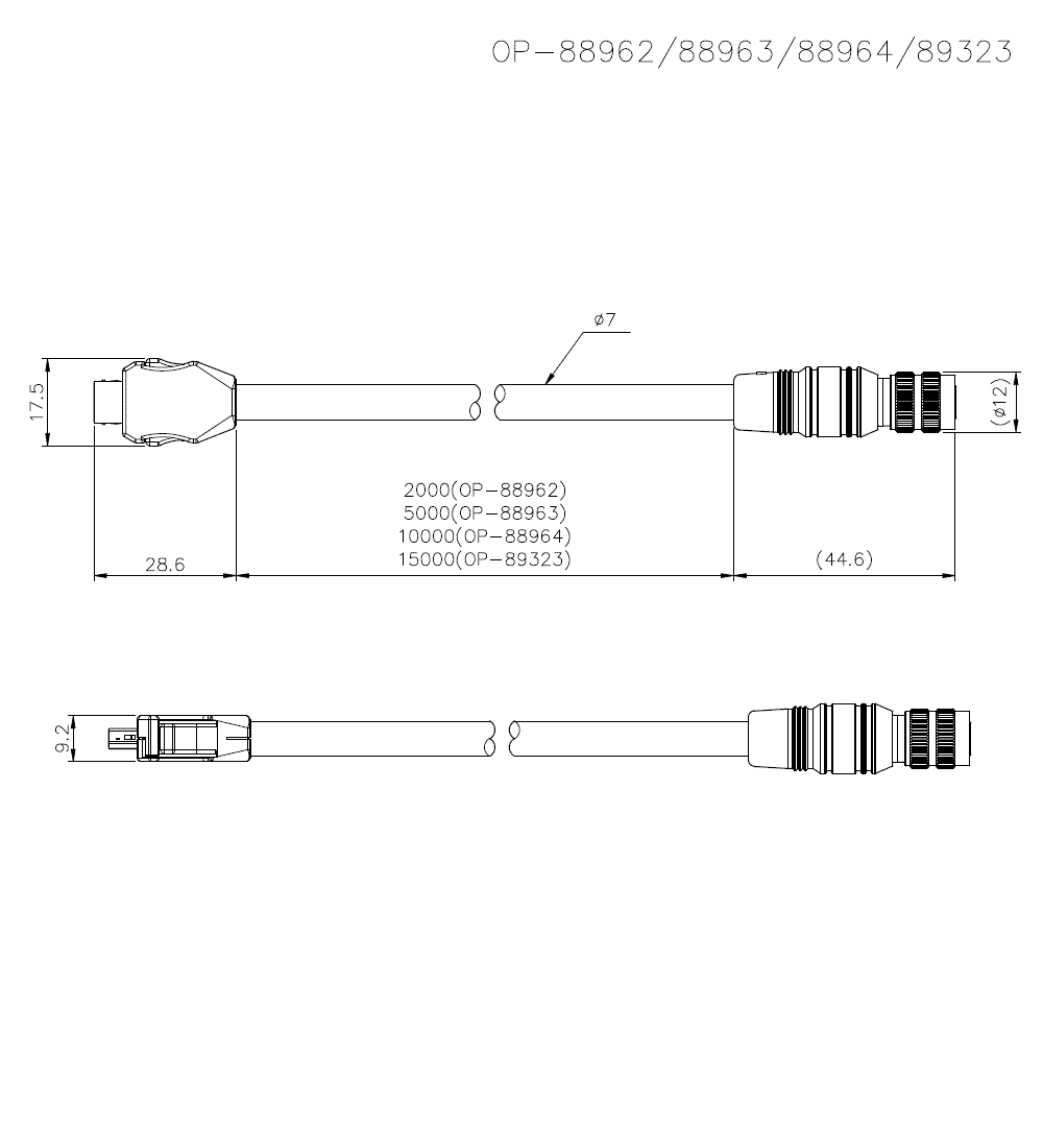 OP-88962/88963/88964/89323 Dimension