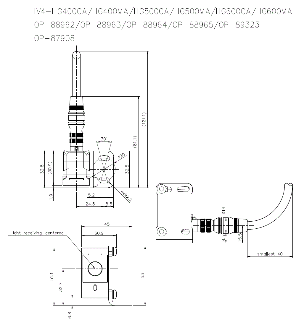 IV4-HG_OP-87908_BR-CABLE Dimension