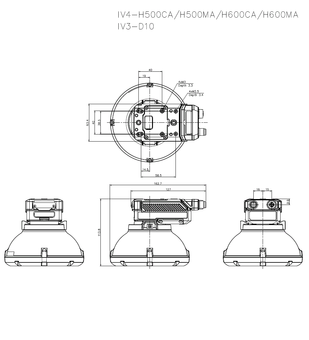 IV4-H_SENSOR_D10 Dimension