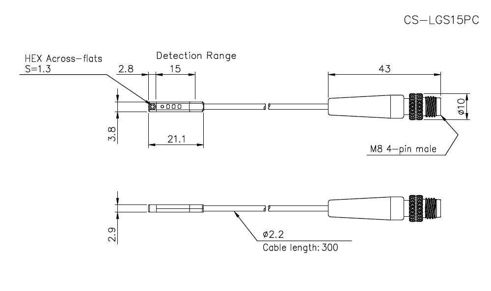 CS-LGS15PC Dimension