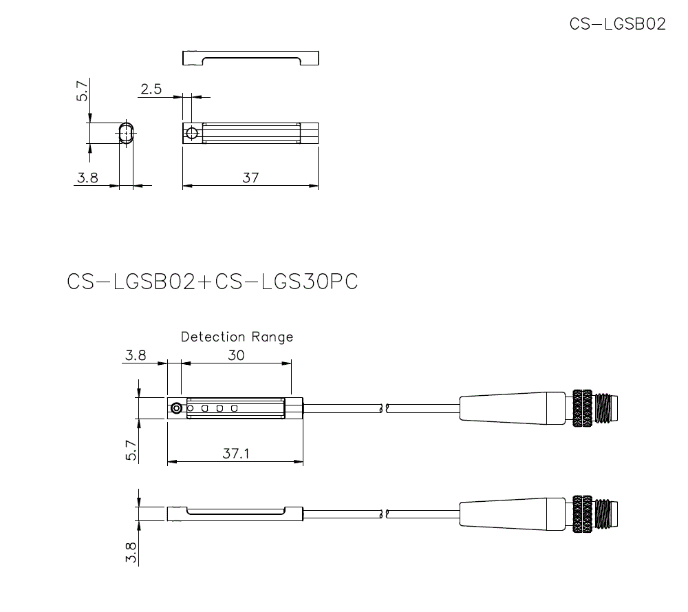 CS-LGSB02 Dimension