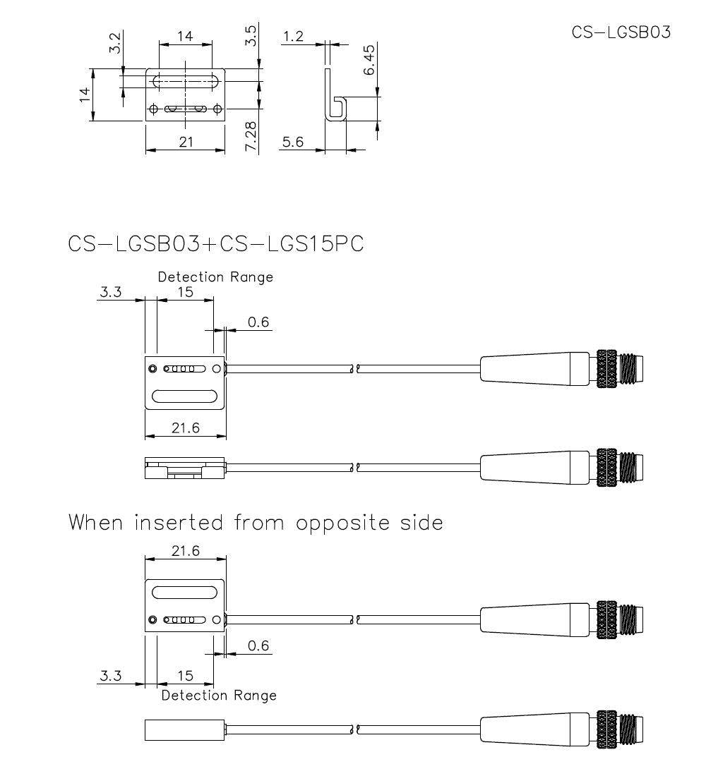 CS-LGSB03 Dimension