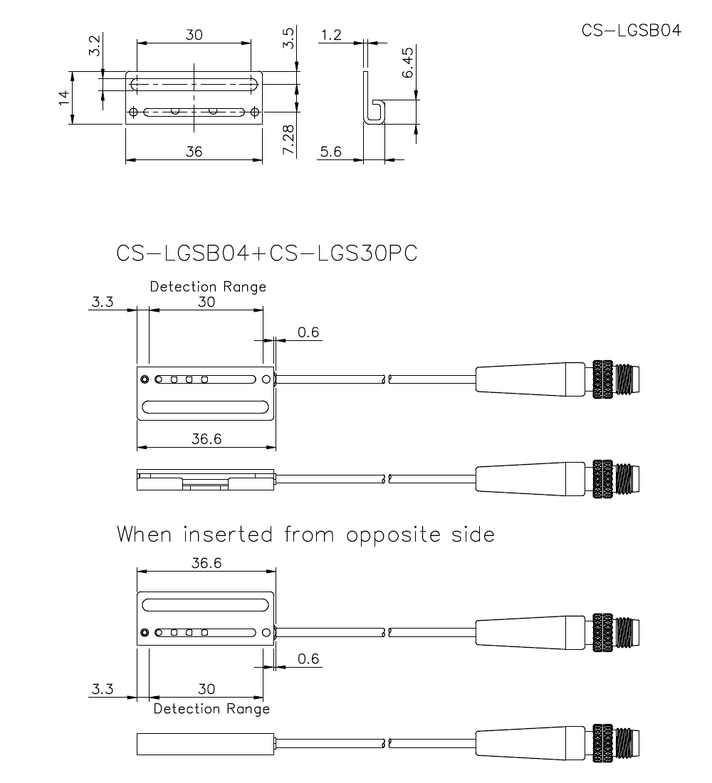 CS-LGSB04 Dimension
