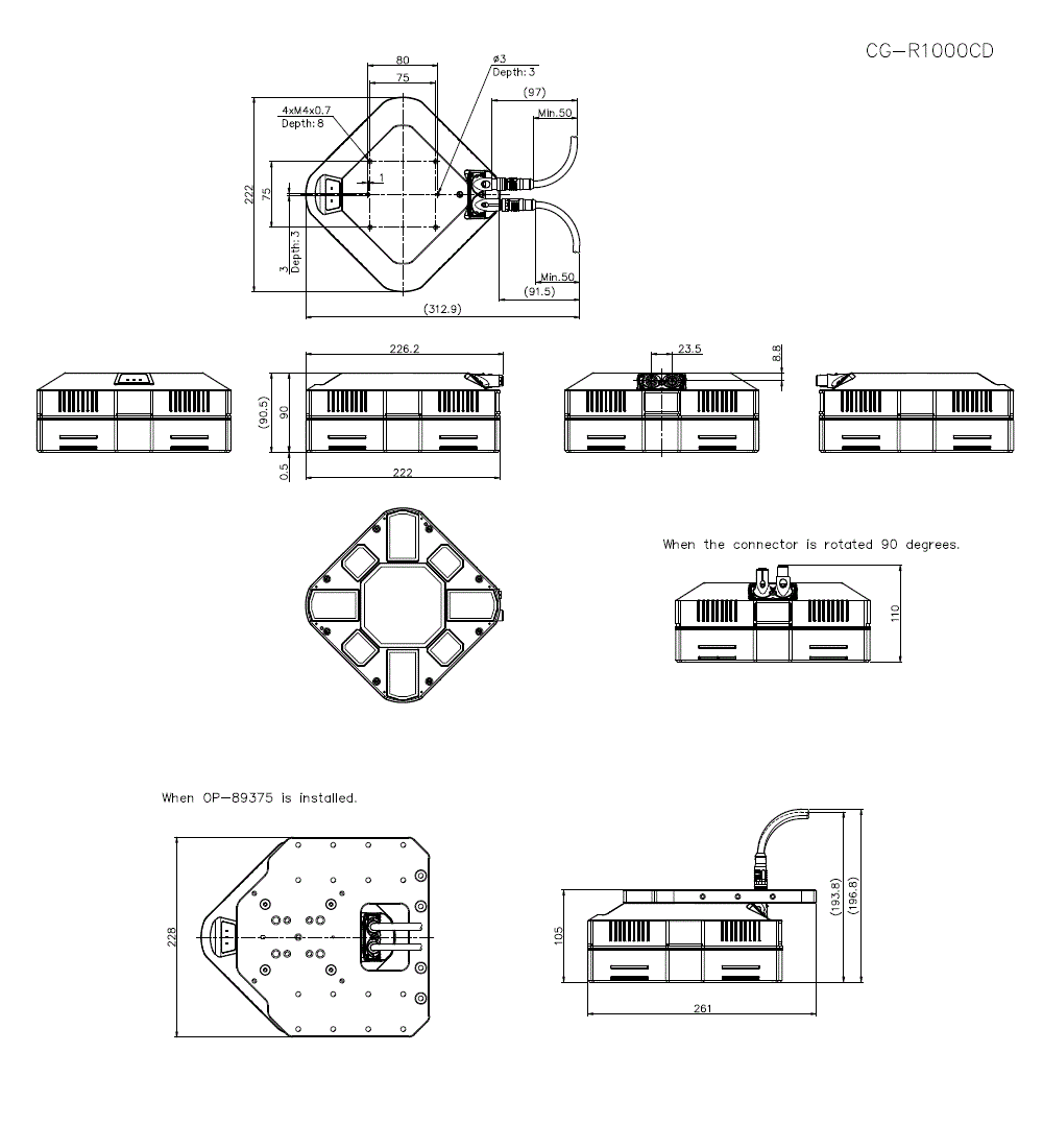 CG-R1000CD Dimension