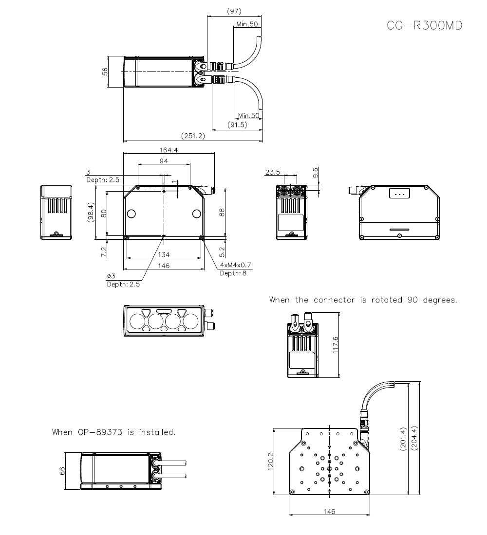 CG-R300MD Dimension