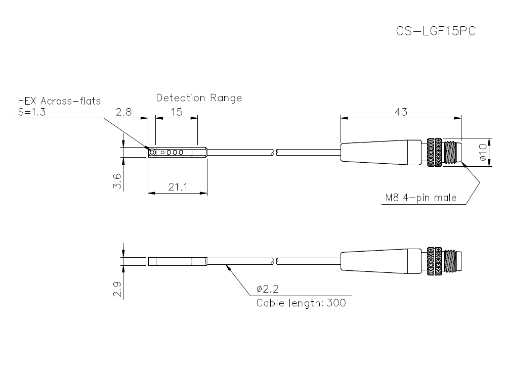 CS-LGF15PC Dimension