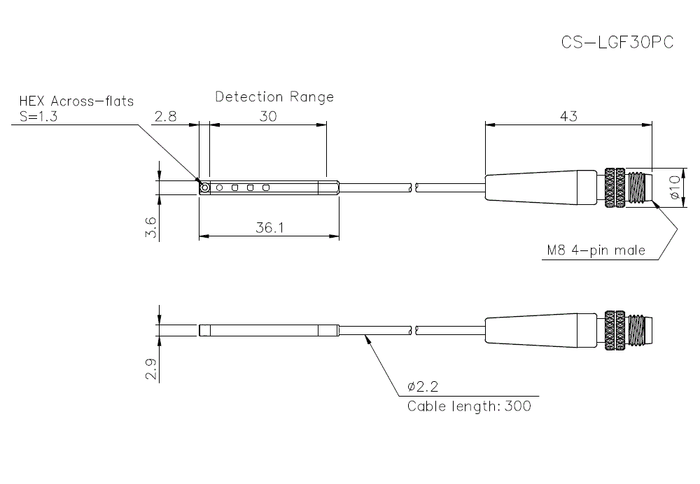 CS-LGF30PC Dimension