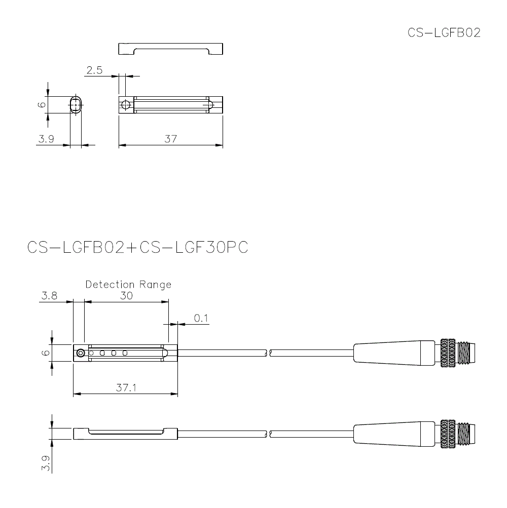 CS-LGFB02 Dimension