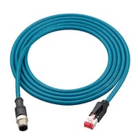 OP-87457 - イーサネットケーブル (M12 4pin-RJ-45) NFPA79対応 ストレート型 2 m  