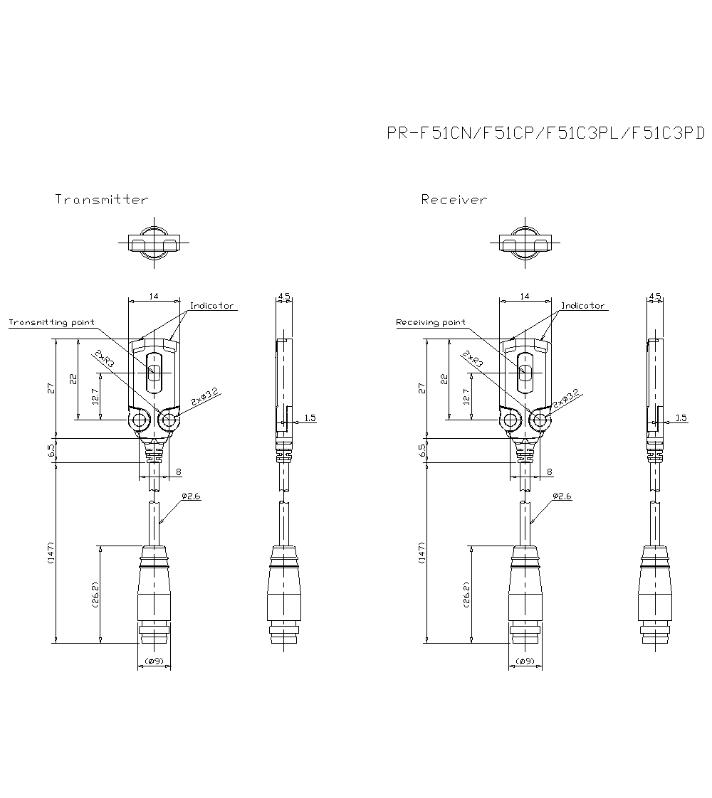 PR-F51C3PD Dimension
