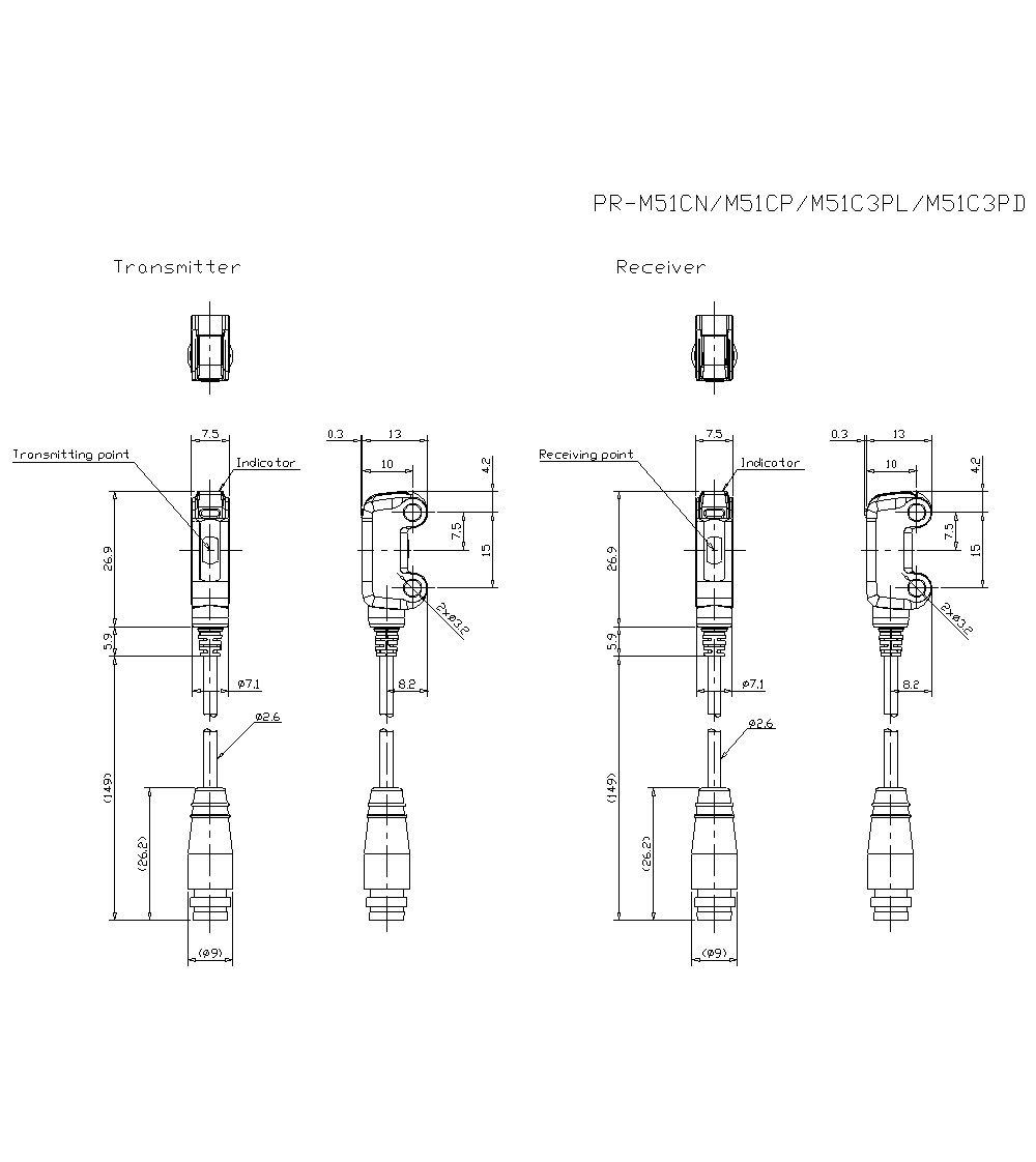 PR-M51C3PD Dimension