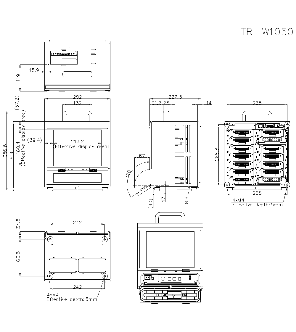 TR-W1050 Dimension