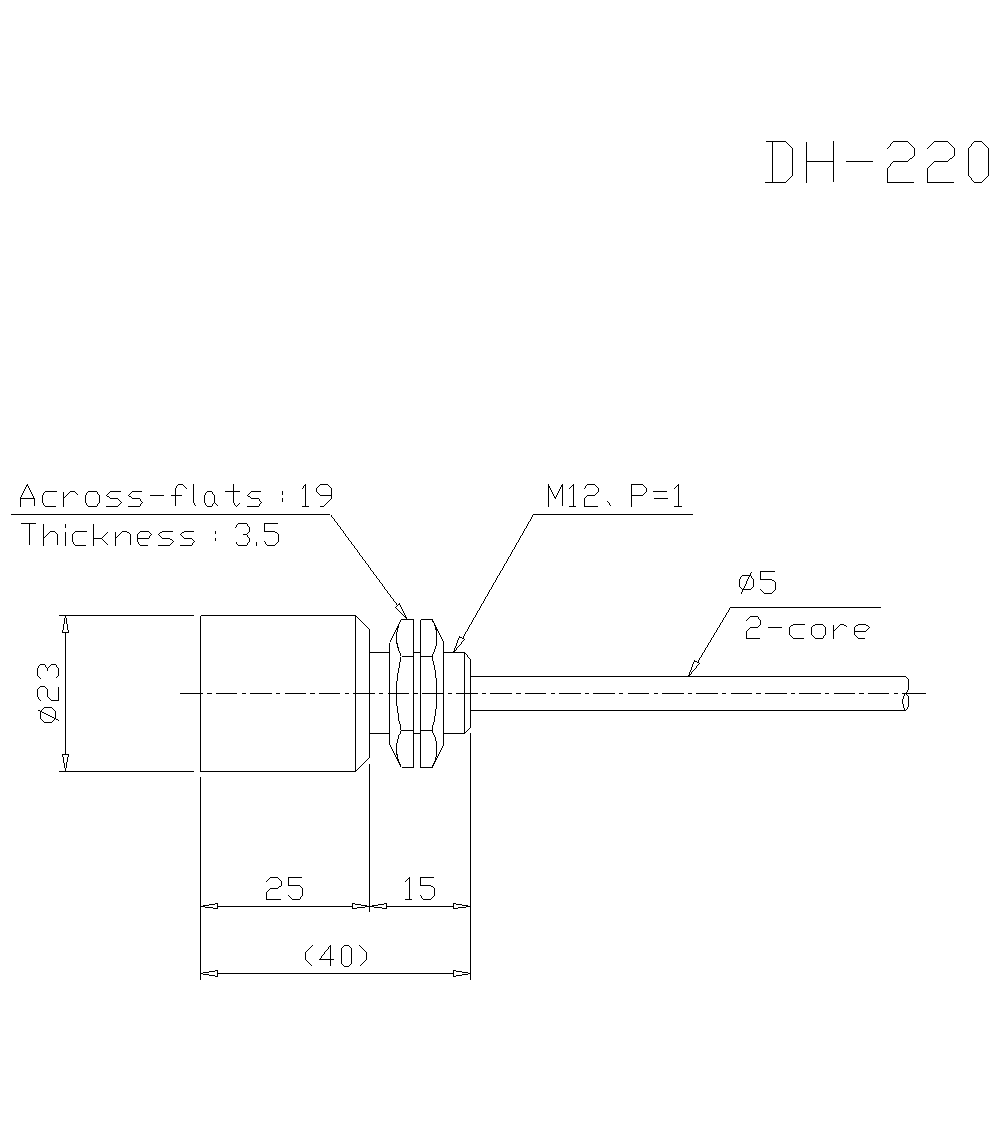 DH-220 Dimension