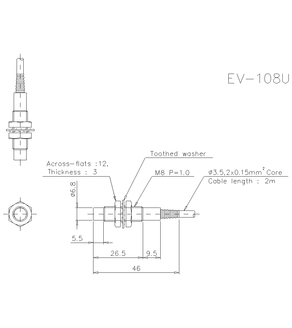 EV-108UC Dimension