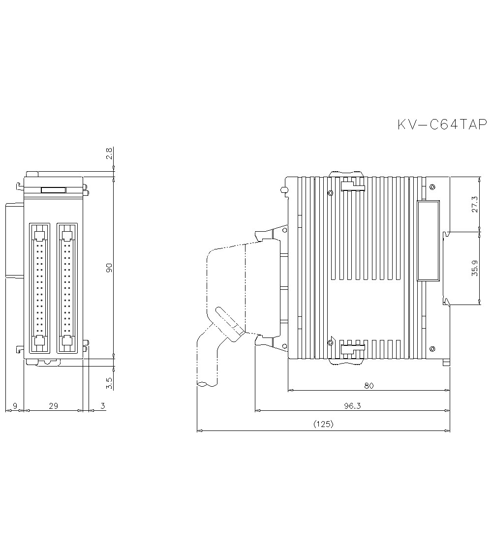 KV-C64TAP Dimension