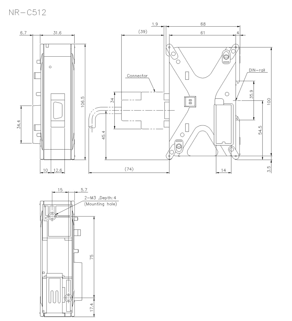 NR-C512 Dimension