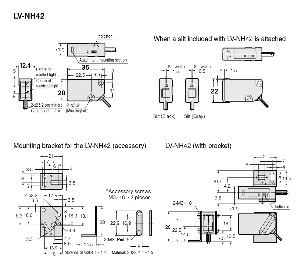 LV-NH42 Dimension