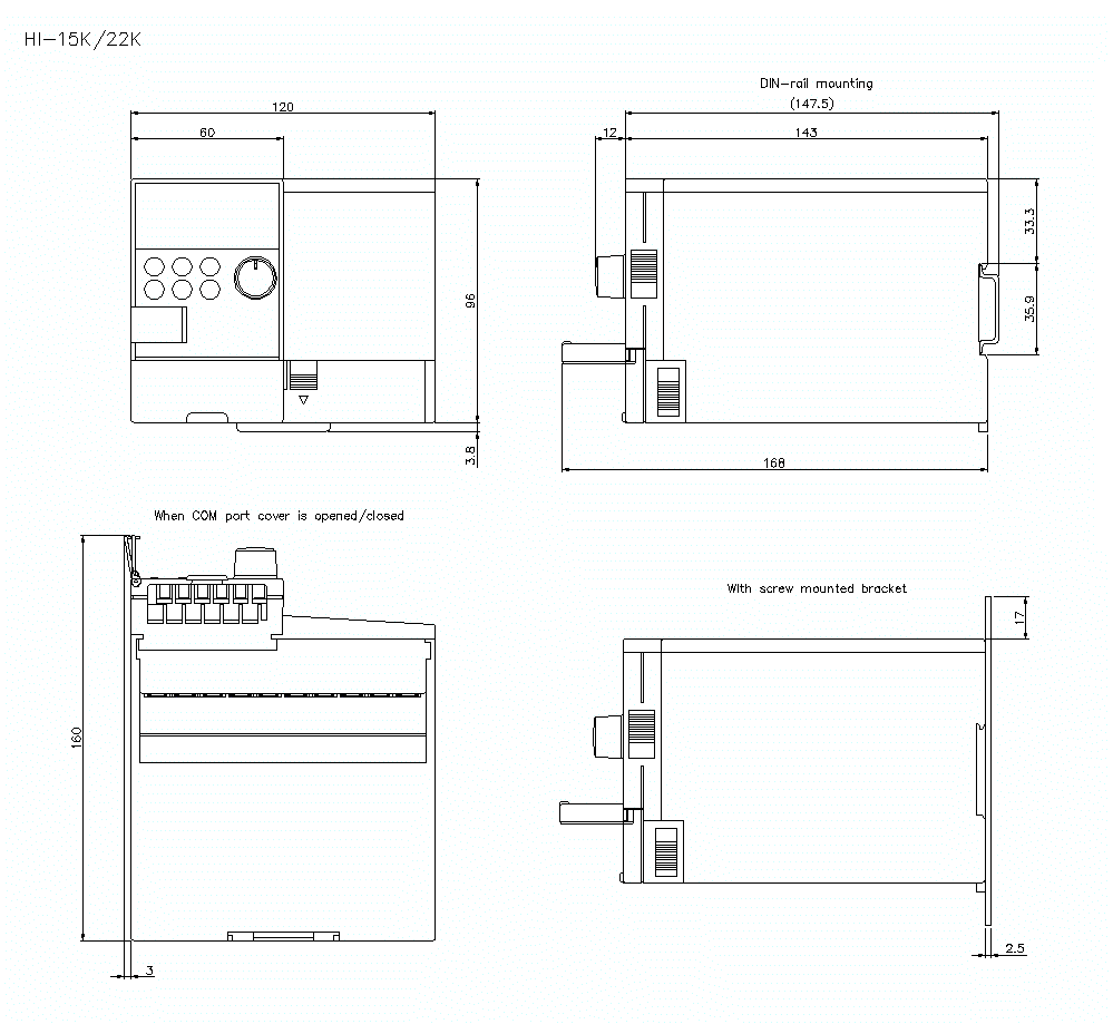 HI-15K/22K Dimension