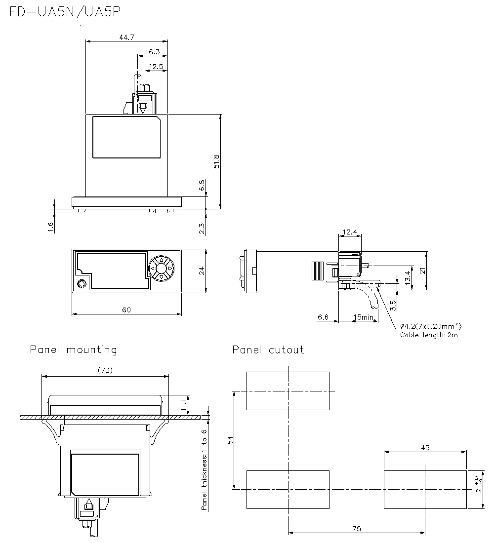 FD-US5N/UA5P_01 Dimension