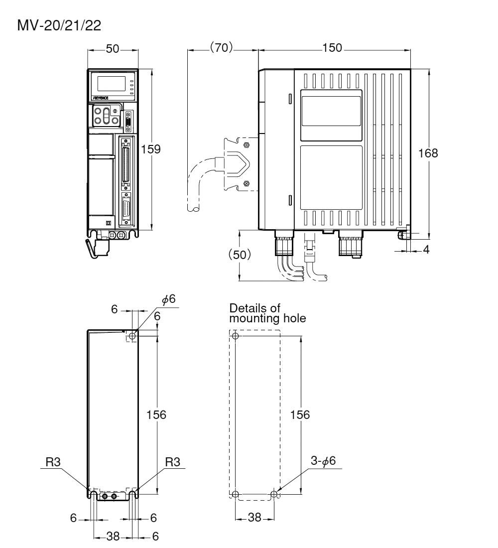 MV-20/21/22 Dimension
