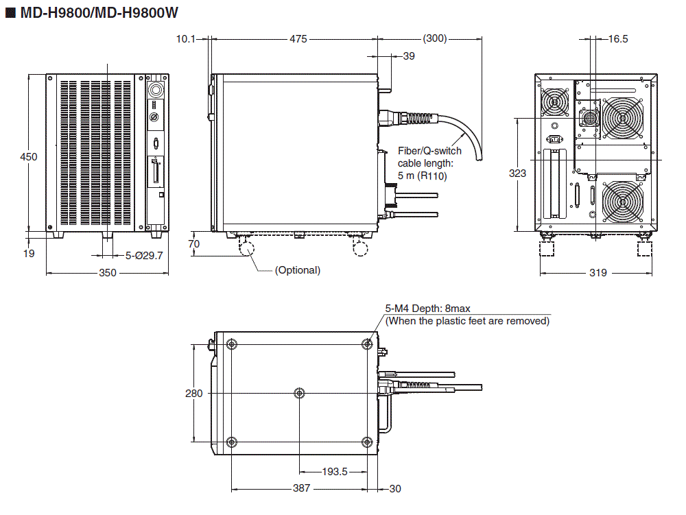 MD-H9800 Dimension