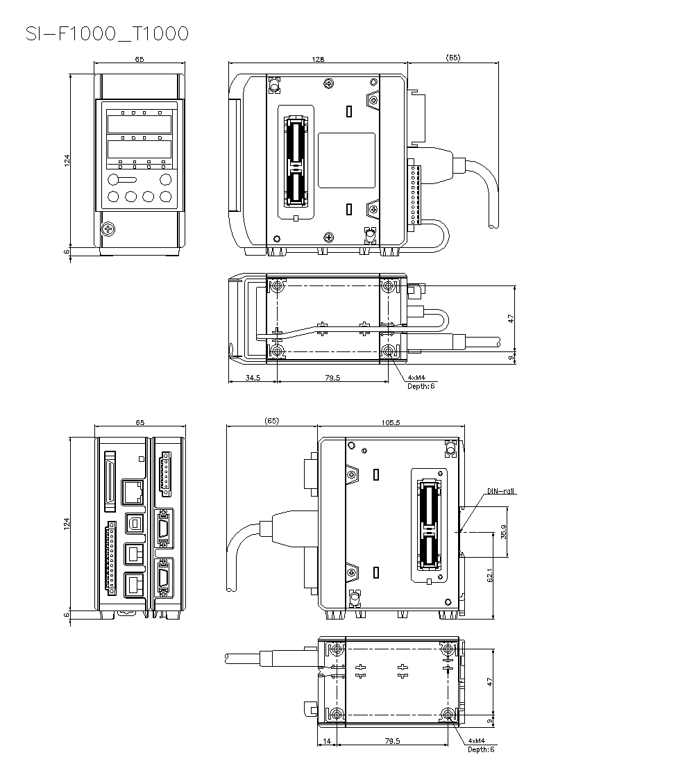 SI-F1000/T1000 Dimension