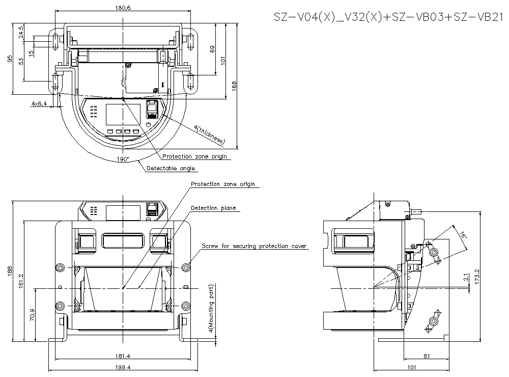 SZV04-32/B03/B21 Dimension