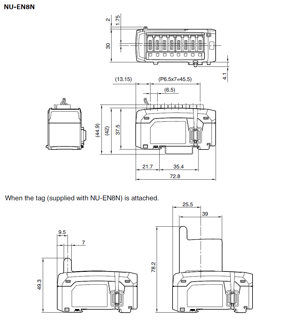 NU-EN8N  Dimension