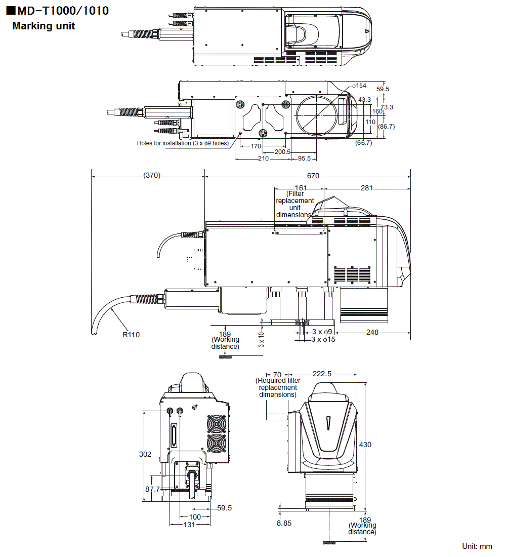 MD-T1000_01 Dimension