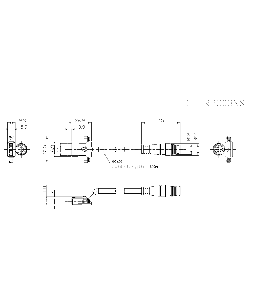 GL-RPC03NS Dimension