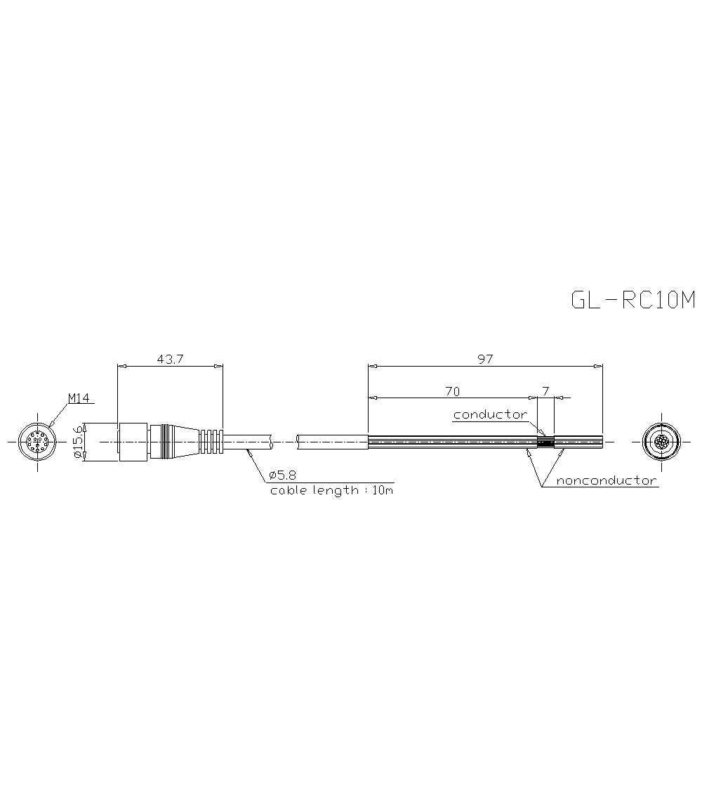 GL-RC10M Dimension