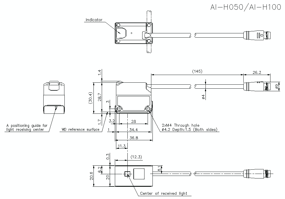 AI-H050/H100 Dimension